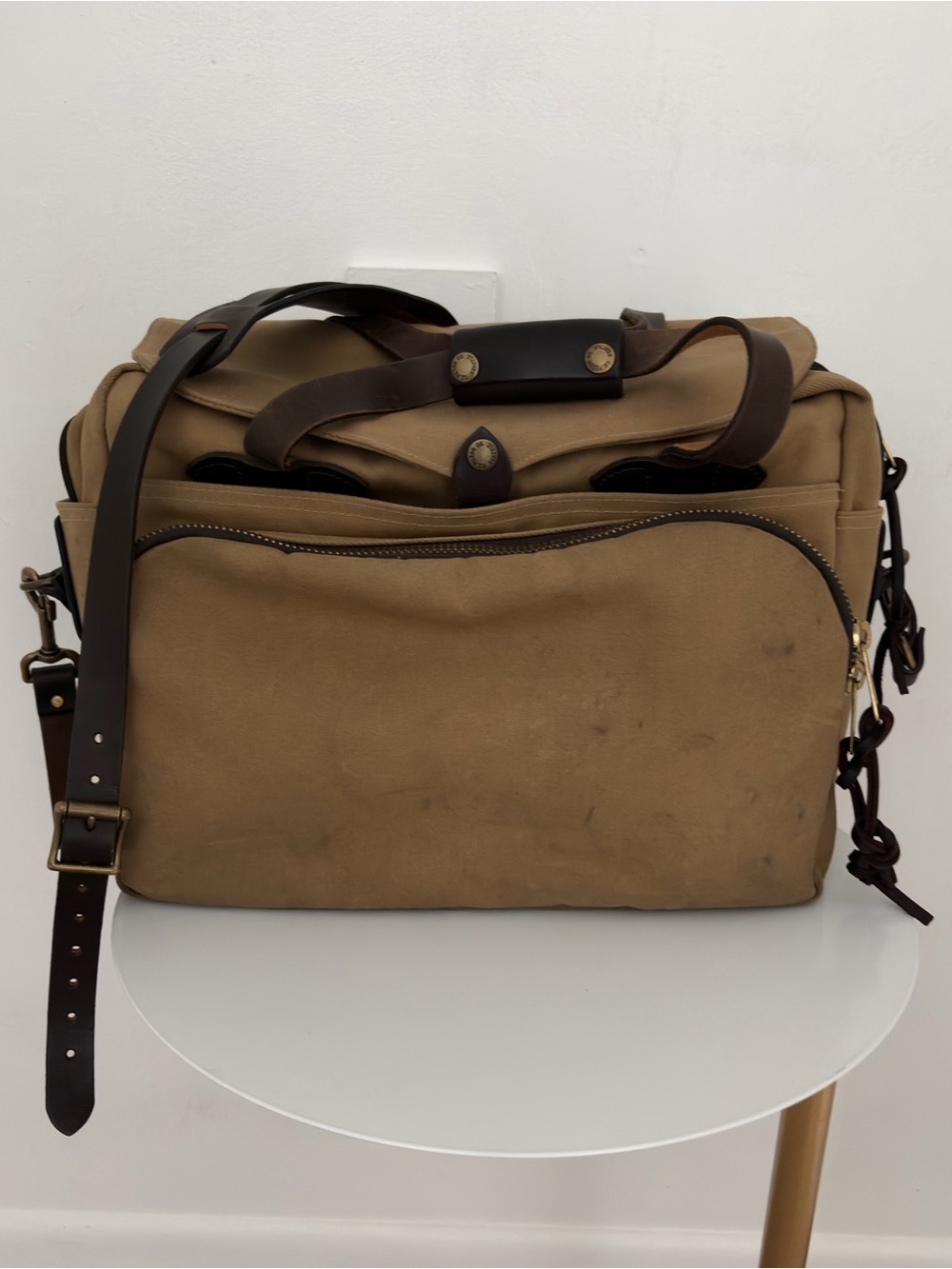 Filson Padded Computer Bag Model 258 Tan